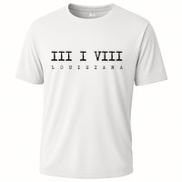Roman Numeral Area Code 318 Louisiana Gift Home Cooling Performance Crew T-Shirt