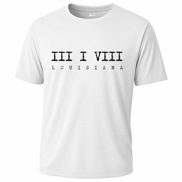 Roman Numeral Area Code 318 Louisiana Gift Home Cooling Performance Crew T-Shirt