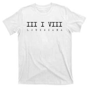 Roman Numeral Area Code 318 Louisiana Gift Home T-Shirt