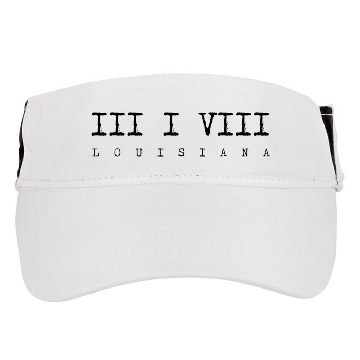 Roman Numeral Area Code 318 Louisiana Gift Home Adult Drive Performance Visor