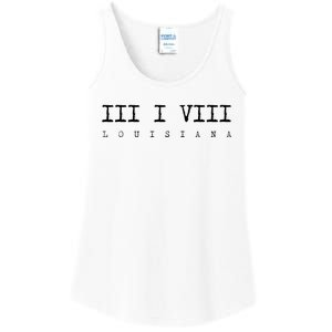 Roman Numeral Area Code 318 Louisiana Gift Home Ladies Essential Tank