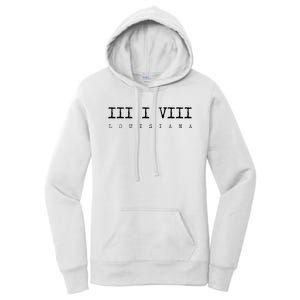 Roman Numeral Area Code 318 Louisiana Gift Home Women's Pullover Hoodie