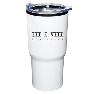 Roman Numeral Area Code 318 Louisiana Gift Home Tumbler