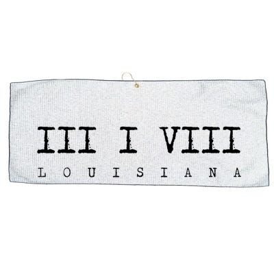 Roman Numeral Area Code 318 Louisiana Gift Home Large Microfiber Waffle Golf Towel