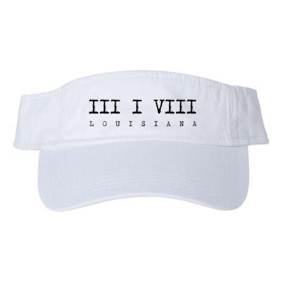 Roman Numeral Area Code 318 Louisiana Gift Home Visor