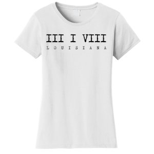 Roman Numeral Area Code 318 Louisiana Gift Home Women's T-Shirt