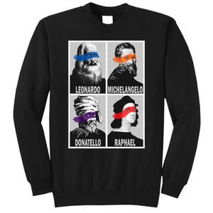 Renaissance Ninja Artists Poster Style Pop Sweatshirt