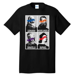 Renaissance Ninja Artists Poster Style Pop Tall T-Shirt