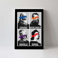 Renaissance Ninja Artists Poster Style Pop Canvas