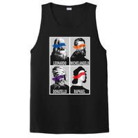 Renaissance Ninja Artists Poster Style Pop PosiCharge Competitor Tank