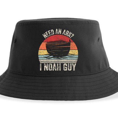 Retro Need An Ark I Noah Guy Christian Gifts Pun Sustainable Bucket Hat