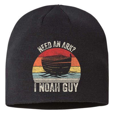 Retro Need An Ark I Noah Guy Christian Gifts Pun Sustainable Beanie