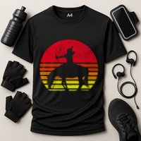 Retro Native American Horse Gift Cooling Performance Crew T-Shirt