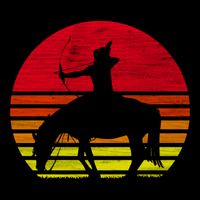 Retro Native American Horse Gift Cooling Performance Crew T-Shirt
