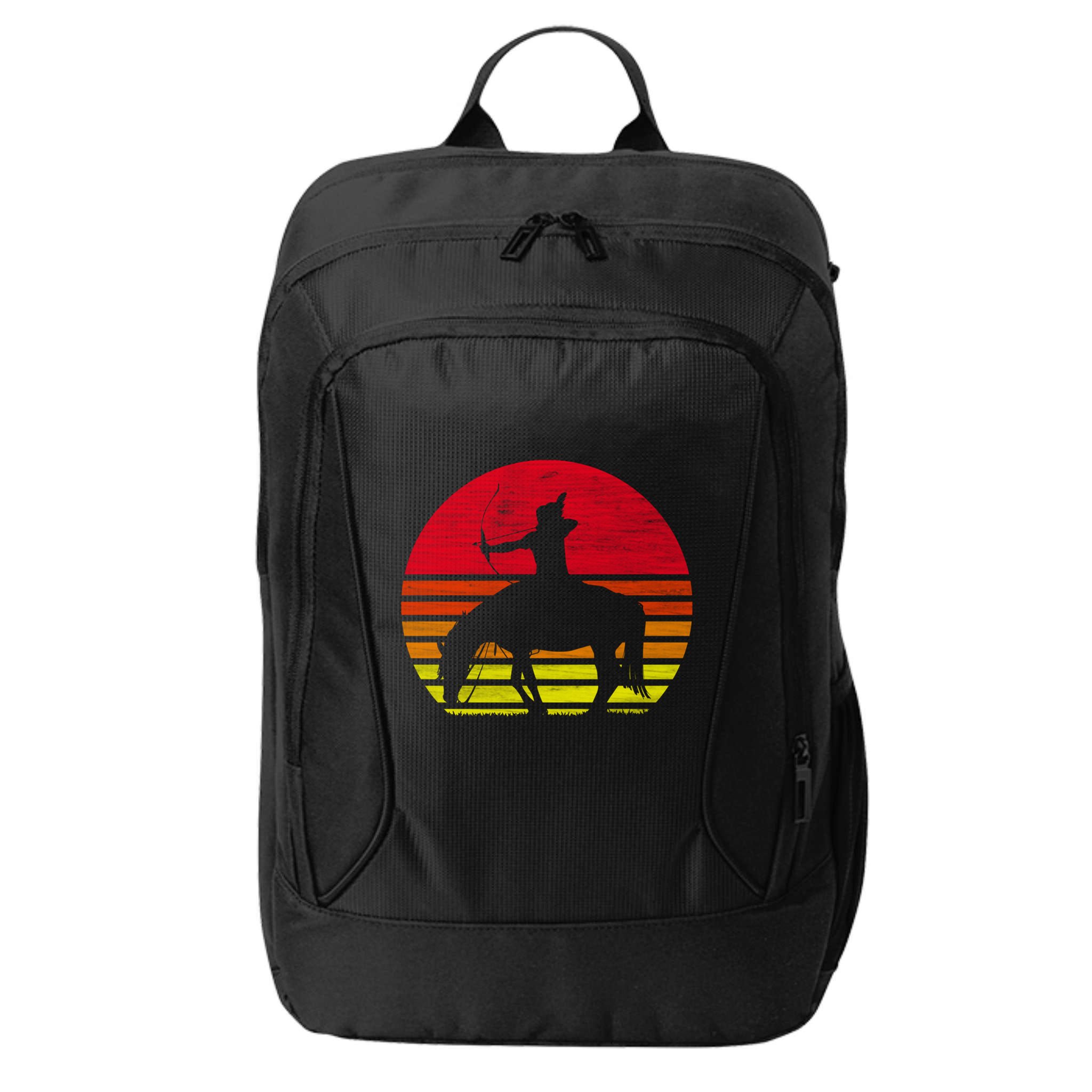 Retro Native American Horse Gift City Backpack