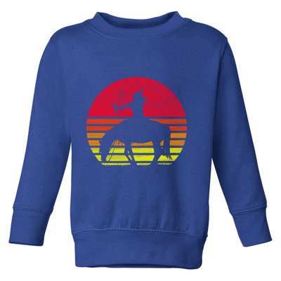 Retro Native American Horse Gift Toddler Sweatshirt