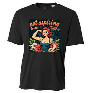 Retro Not Aspiring To Be Humble Feminist Woman Kamala Harris Cooling Performance Crew T-Shirt