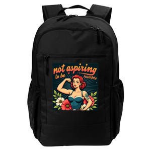 Retro Not Aspiring To Be Humble Feminist Woman Kamala Harris Daily Commute Backpack