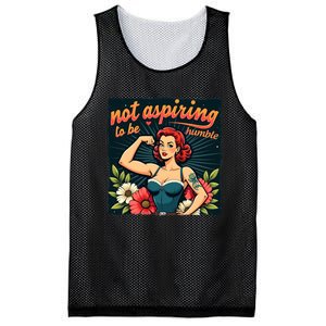 Retro Not Aspiring To Be Humble Feminist Woman Kamala Harris Mesh Reversible Basketball Jersey Tank