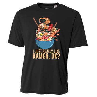 Ramen Noodles Art For Noodle Ramen Lovers Cooling Performance Crew T-Shirt