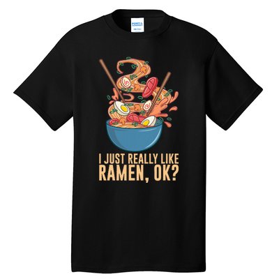 Ramen Noodles Art For Noodle Ramen Lovers Tall T-Shirt