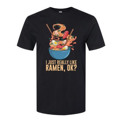 Ramen Noodles Art For Noodle Ramen Lovers Softstyle CVC T-Shirt