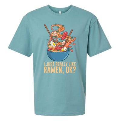 Ramen Noodles Art For Noodle Ramen Lovers Sueded Cloud Jersey T-Shirt