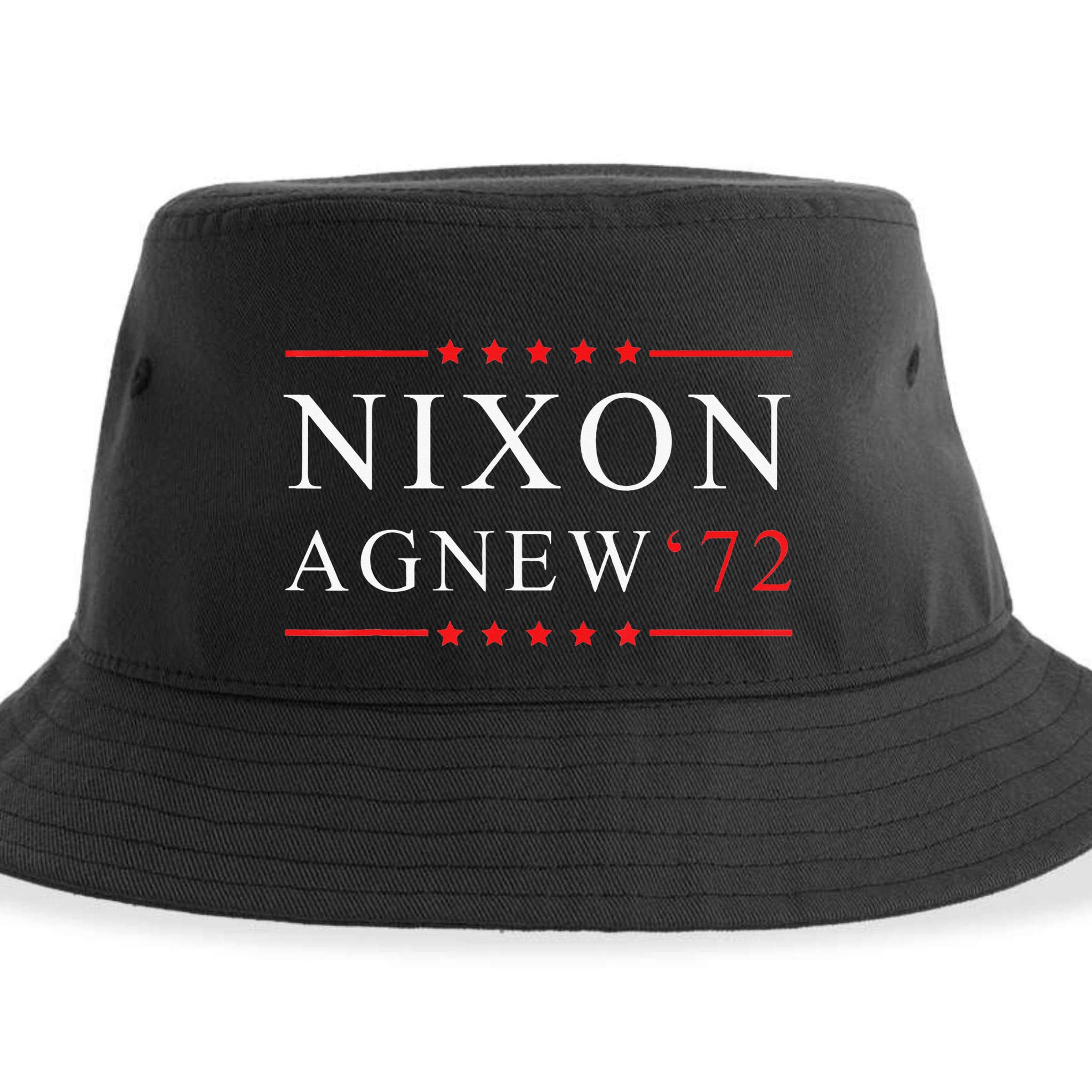RICHARD NIXON AGNEW funny president Sustainable Bucket Hat