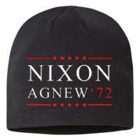 RICHARD NIXON AGNEW funny president Sustainable Beanie