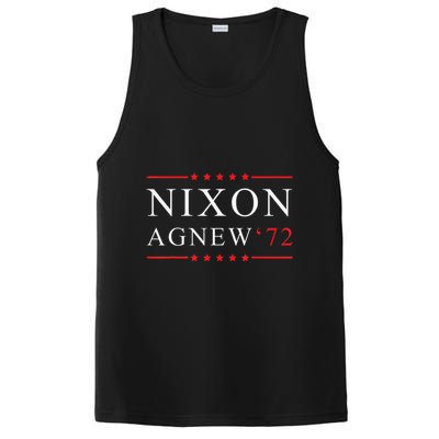 RICHARD NIXON AGNEW funny president PosiCharge Competitor Tank
