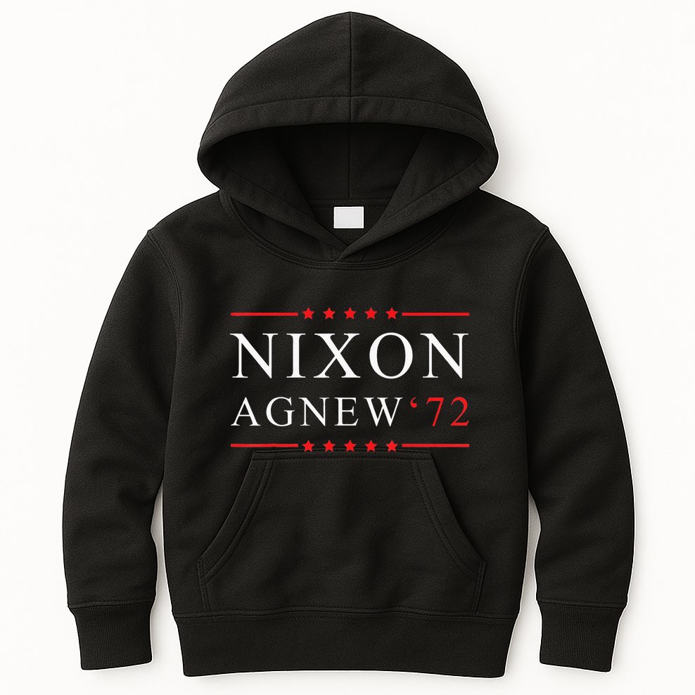 RICHARD NIXON AGNEW funny president Kids Hoodie