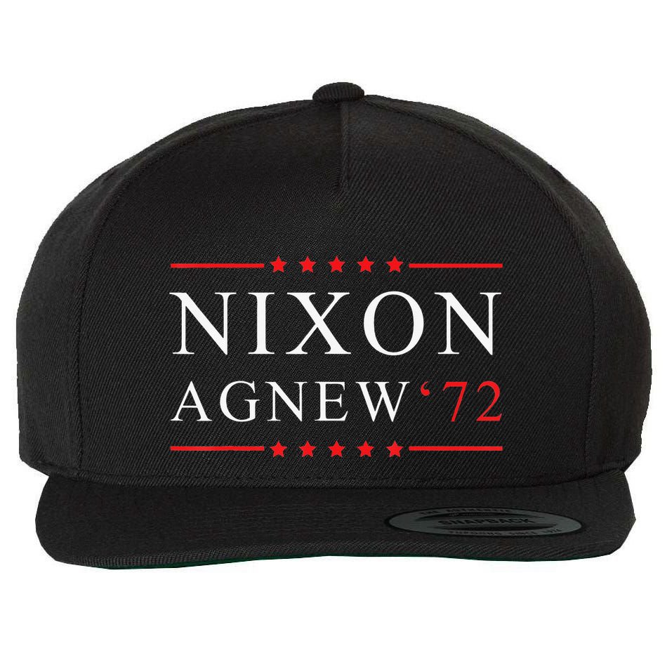 RICHARD NIXON AGNEW funny president Wool Snapback Cap