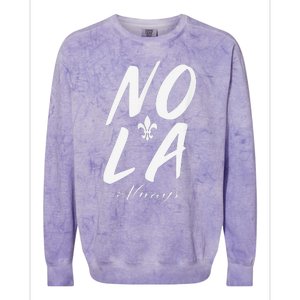 Remember Nola Always Never Forget New Orleans Support Colorblast Crewneck Sweatshirt