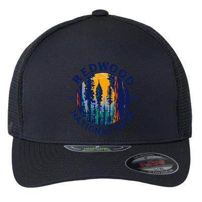 Redwood National And State Parks Ca California Outdoor Flexfit Unipanel Trucker Cap