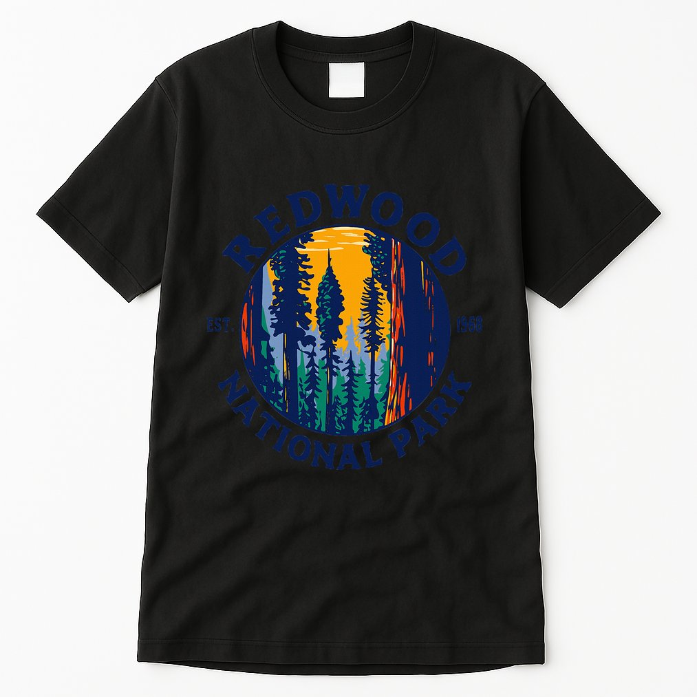 Redwood National And State Parks Ca California Outdoor Tall T-Shirt