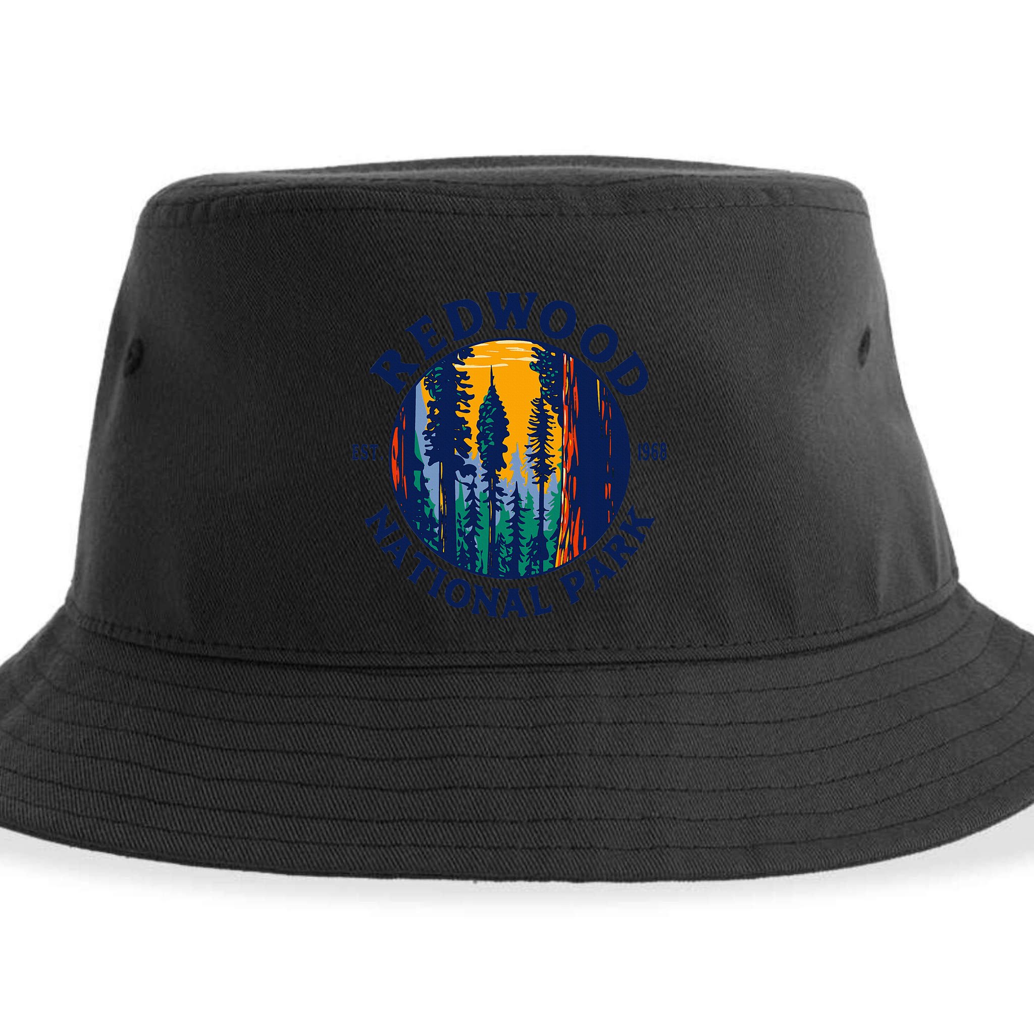 Redwood National And State Parks Ca California Outdoor Sustainable Bucket Hat
