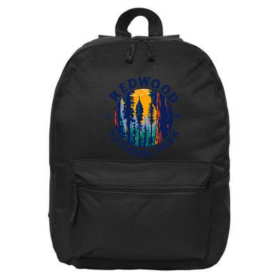 Redwood National And State Parks Ca California Outdoor 16 in Basic Backpack