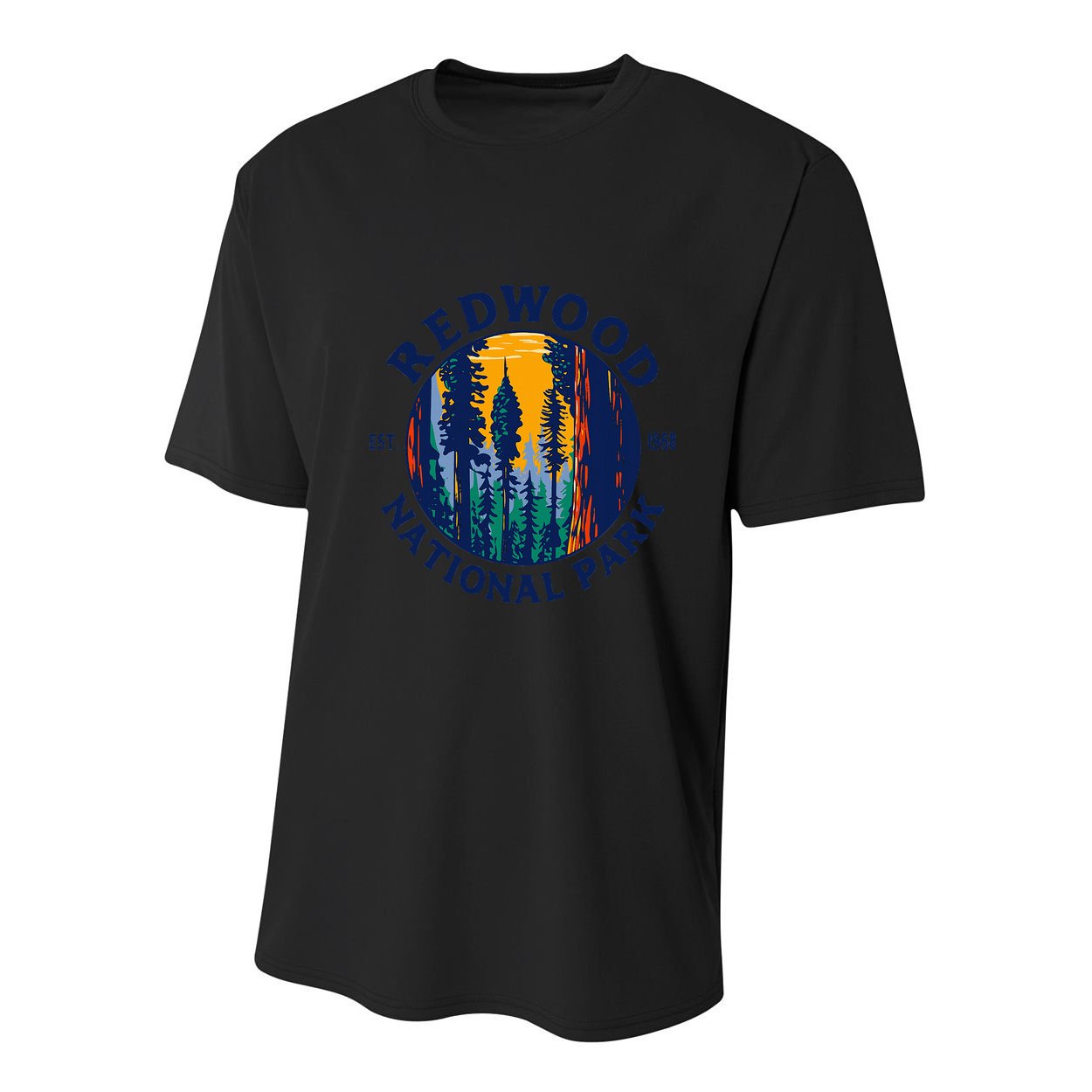 Redwood National And State Parks Ca California Outdoor Youth Performance Sprint T-Shirt
