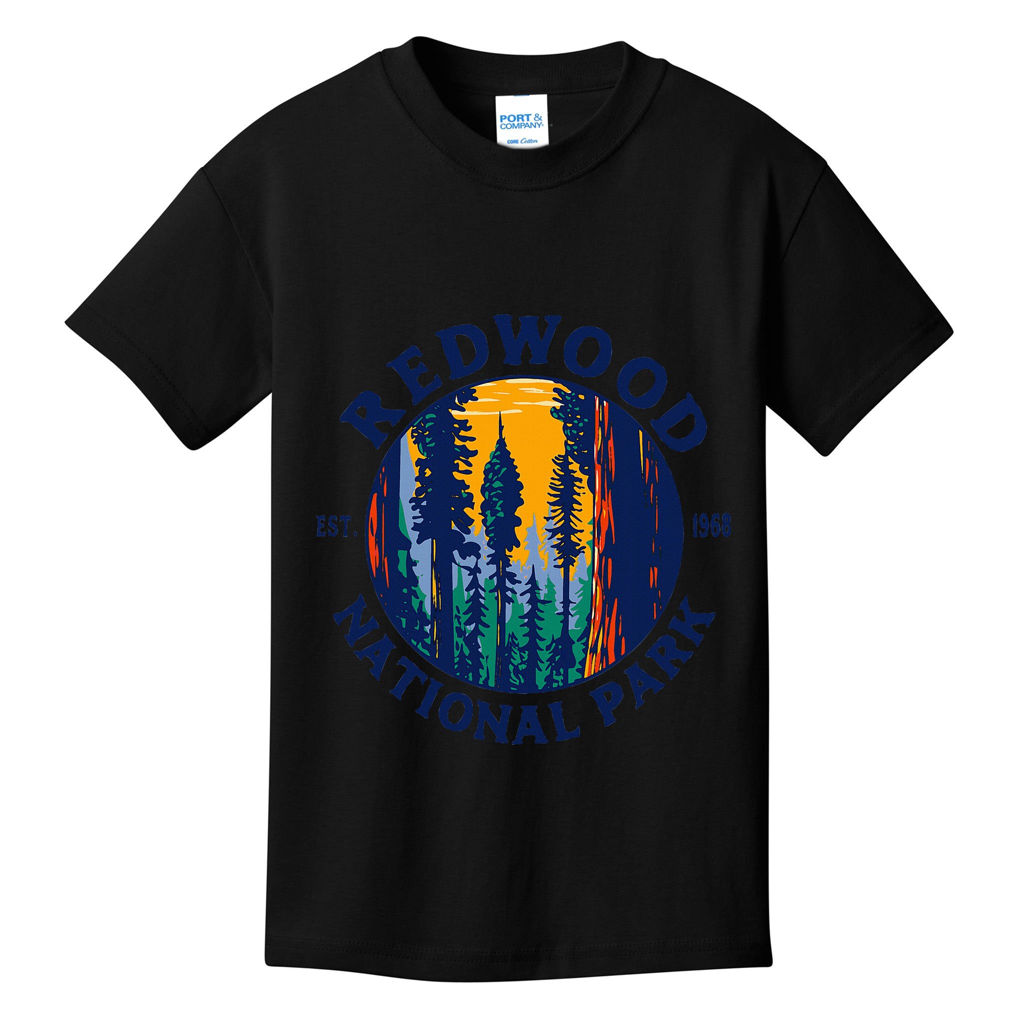 Redwood National And State Parks Ca California Outdoor Kids T-Shirt