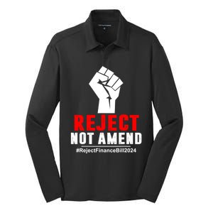 Reject Not Amend Reject Finance Bill 2024 Silk Touch Performance Long Sleeve Polo