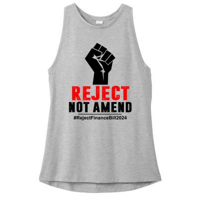 Reject Not Amend Reject Finance Bill 2024 Ladies PosiCharge Tri-Blend Wicking Tank