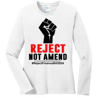 Reject Not Amend Reject Finance Bill 2024 Ladies Long Sleeve Shirt