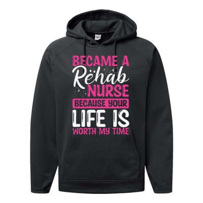 Rehab Nurse Appreciation Week Rehabilitation Nurse Essential Performance Fleece Hoodie