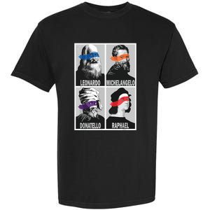 Renaissance Ninja Artists Poster Style Pop Art Garment-Dyed Heavyweight T-Shirt