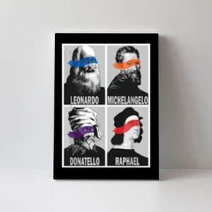 Renaissance Ninja Artists Poster Style Pop Art Canvas