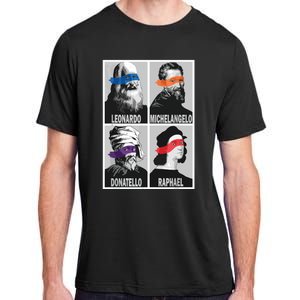 Renaissance Ninja Artists Poster Style Pop Art Adult ChromaSoft Performance T-Shirt