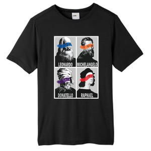 Renaissance Ninja Artists Poster Style Pop Art Tall Fusion ChromaSoft Performance T-Shirt