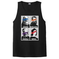 Renaissance Ninja Artists Poster Style Pop Art PosiCharge Competitor Tank