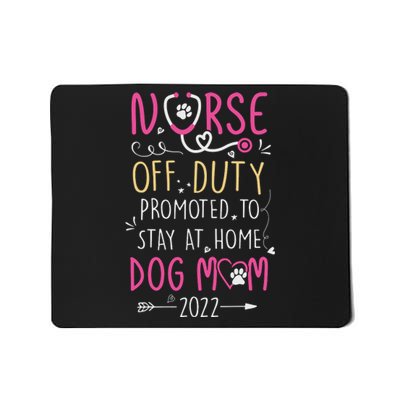 Retired Nurse And Dog Mom Mothers Day Dog Owners RN Life Mousepad