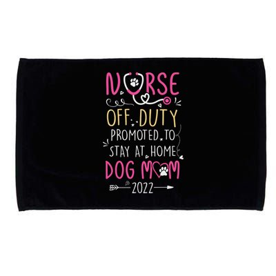 Retired Nurse And Dog Mom Mothers Day Dog Owners RN Life Microfiber Hand Towel